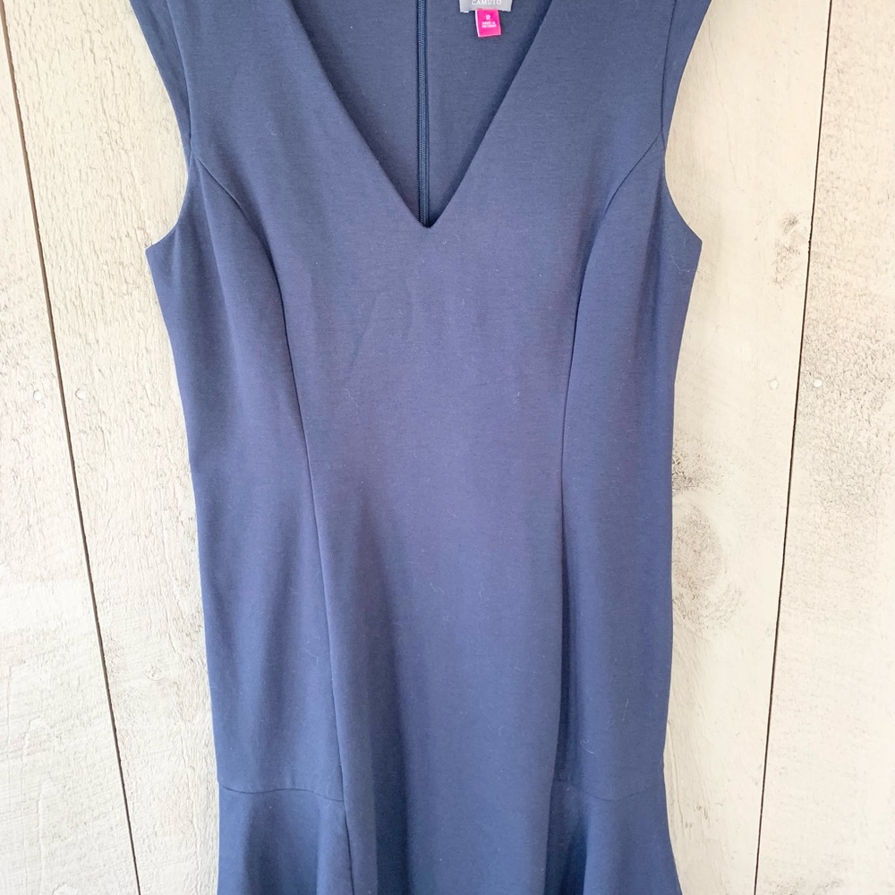 Vince Camuto Navy Blue Midi Dress - Picture 2 of 12